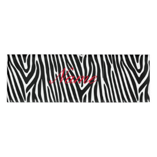 Badge D'identification Zebra Stripes Motif Thunder_Cove