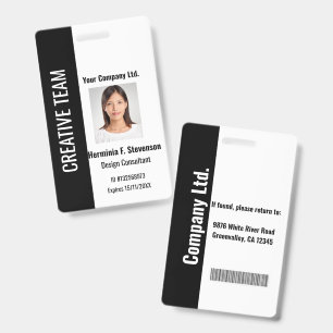 Badge d'identité d'entreprise personnalisé sarcell