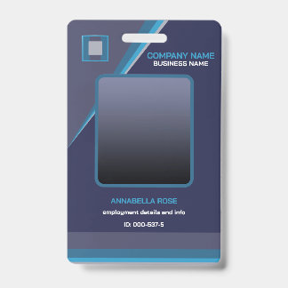 Badge d'identité moderne pour les entreprises Deep