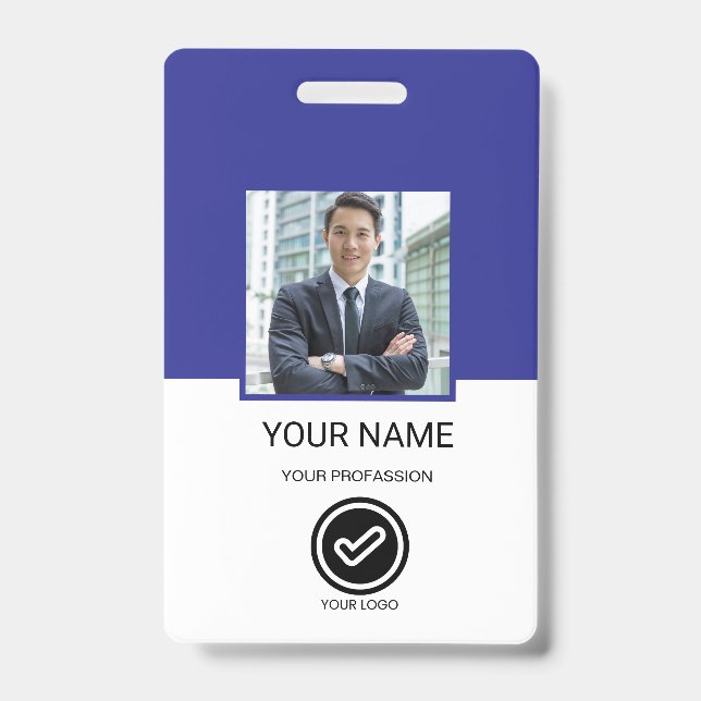 Badge d'identité personnalisé pour employé (Avant)