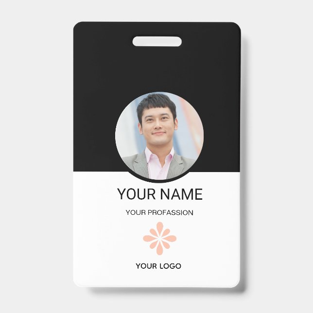 Badge d'identité personnalisé pour employé (Avant)