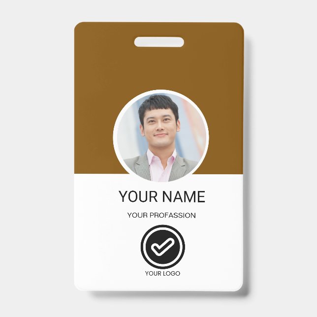 Badge d'identité personnalisé pour employé (Avant)