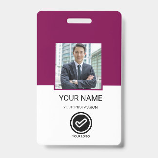 Badge d'identité personnalisé pour employé