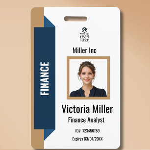 Badge d'identité personnalisé pour employés d'entr