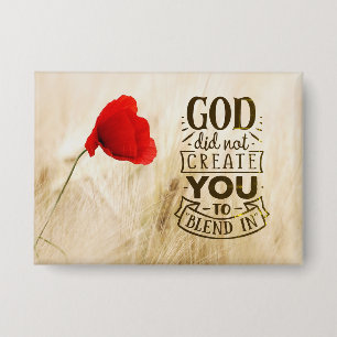 Badge Dieu ne vous a pas créé pour vous mélanger dans la