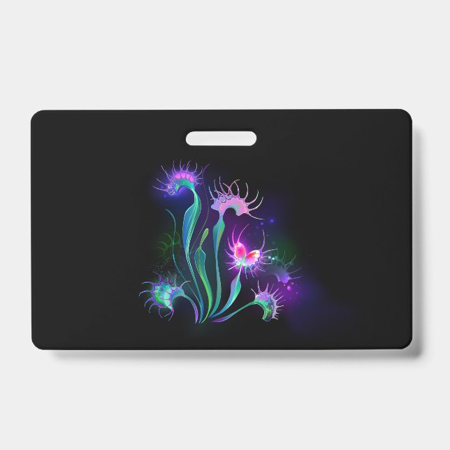 Badge Dionaea piège lumineux (Avant)