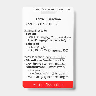 Badge Dissection aortique et hémorragie pulmonaire 