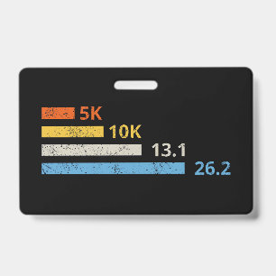 Badge Distances de course I - 5K 10K 13,1 26,2 Marathoni