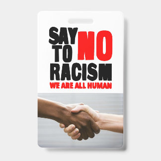 Badge Dites non au racisme