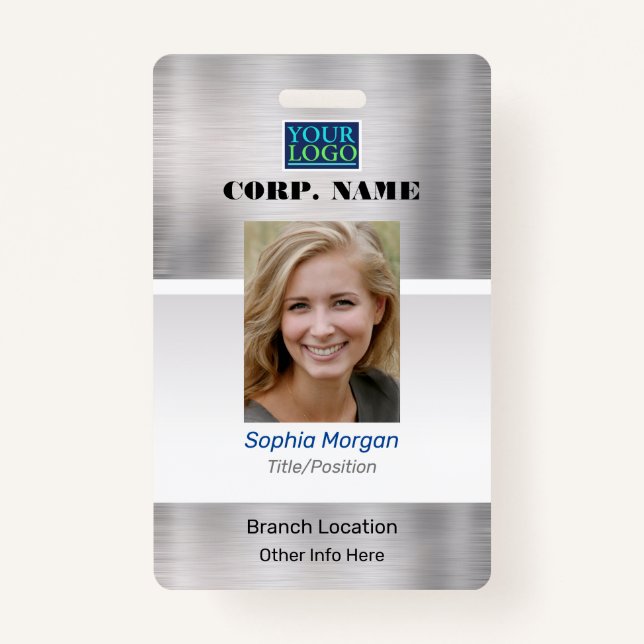 Badge do-it-yourself, Nom photo Logo & Toutes les infos, (Devant)