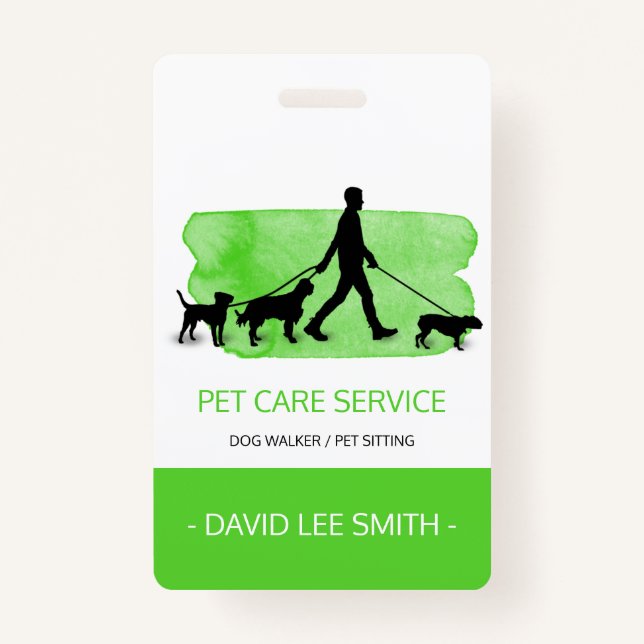Badge Dog walker / Pet Care Sitting (Devant)