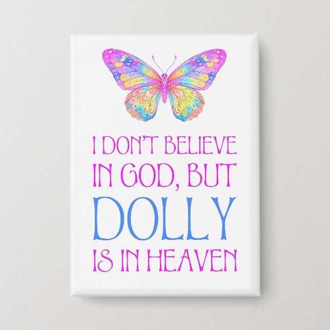 Badge Dolly est au paradis (Recto)