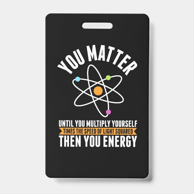 Badge Don de scientifique | La science physique (Avant)