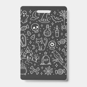 Badge Doodle Halloween en retour