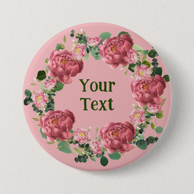 Badge d'ordinateur portable de courge de pivoine d (Devant)