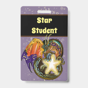 Badge Dragon attrape-étoiles meilleur élève