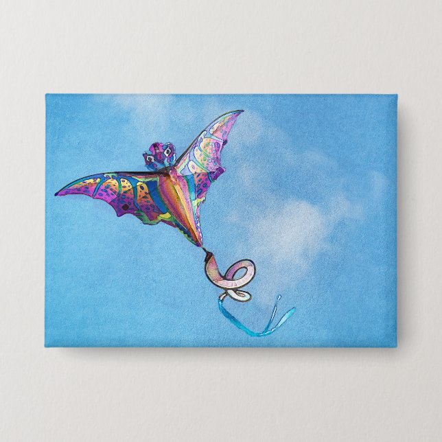 Badge Dragon Kite Digital Art (Recto)