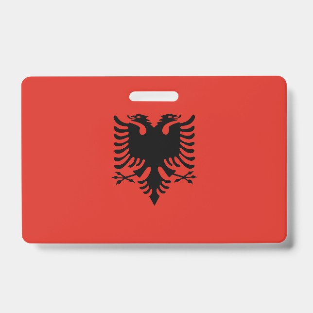 Badge drapeau albanais (Avant)
