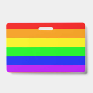 Badge Drapeau arc-en-ciel