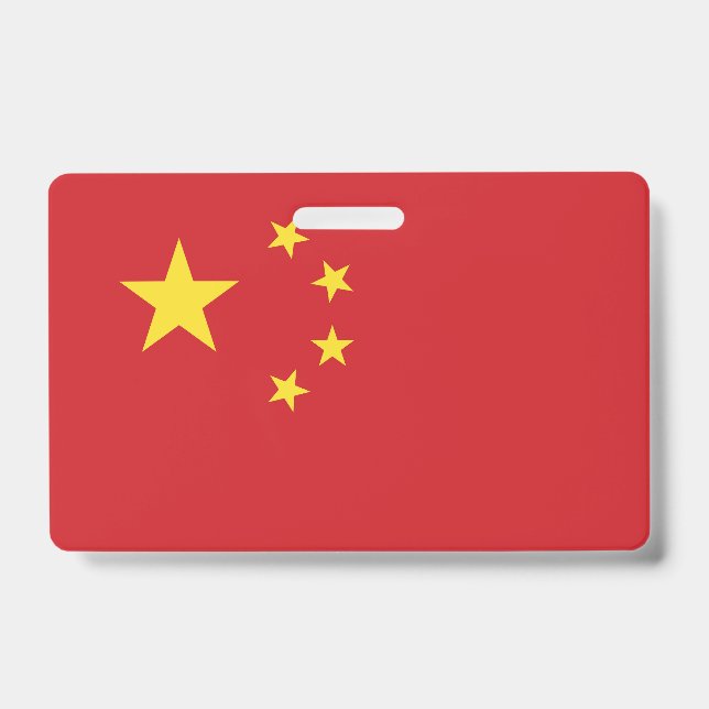 Badge Drapeau chinois (Avant)