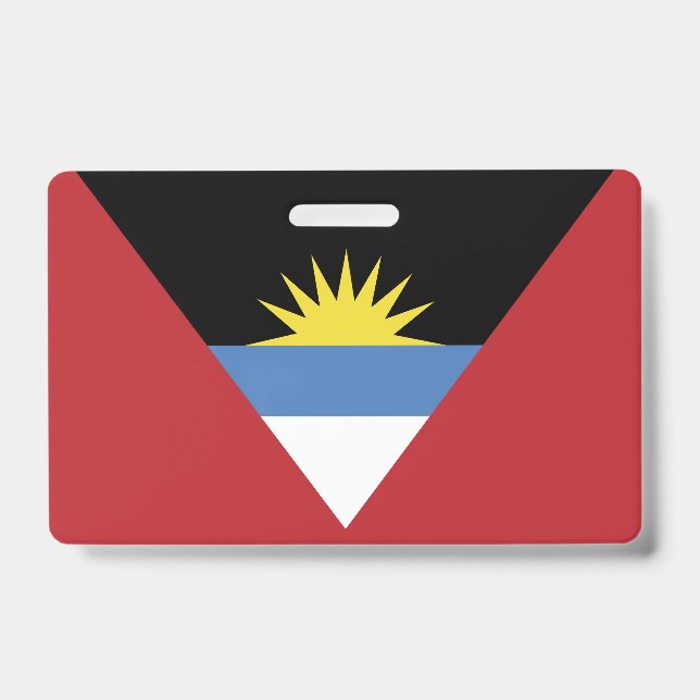 Badge Drapeau d'Antigua-et-Barbuda (Avant)
