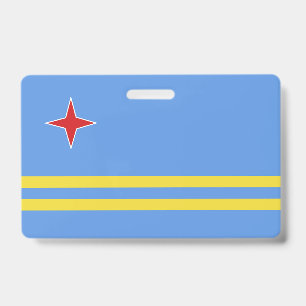 Badge Drapeau d'Aruba