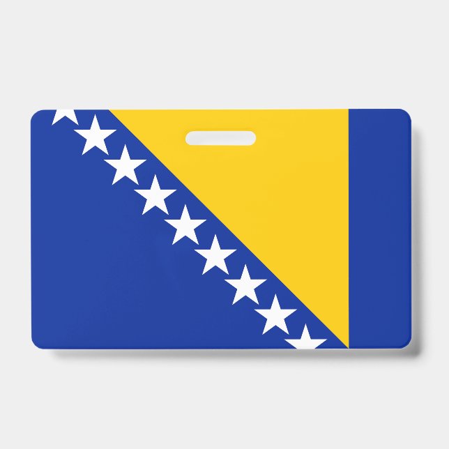 Badge Drapeau de Bosnie-Herzégovine (Avant)
