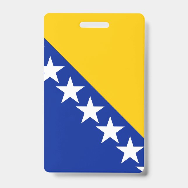 Badge Drapeau de Bosnie-Herzégovine (Avant)