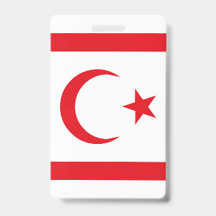 Badge Drapeau de Chypre du Nord