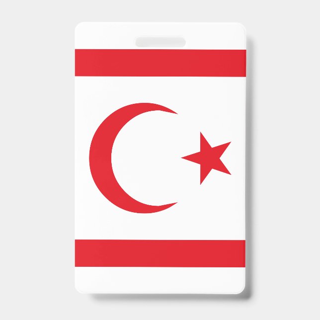 Badge Drapeau de Chypre du Nord (Avant)