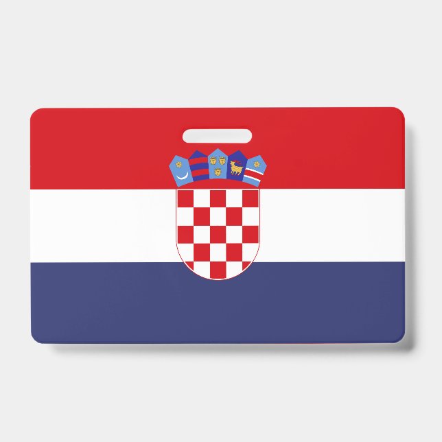 Badge Drapeau de Croatie (Face)