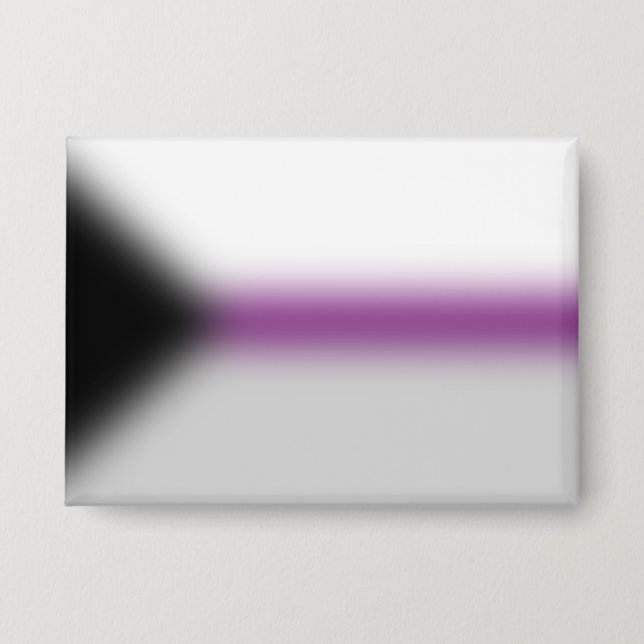 Badge Drapeau de fierté demisexuel à dégradé – Demi drap (Recto)