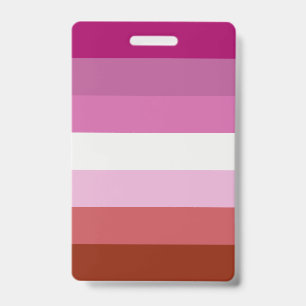 Badge Drapeau de fierté lesbienne LGBTQ