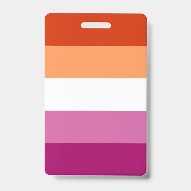 Badge Drapeau de fierté lesbienne LGBTQ (Avant)