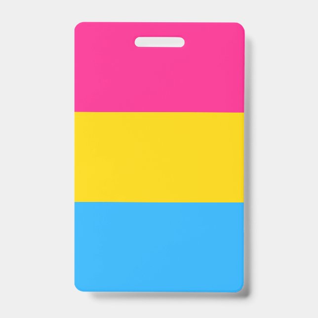 Badge Drapeau de fierté pansexuelle (Avant)