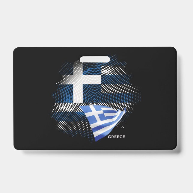 Badge Drapeau de la Grèce (Avant)