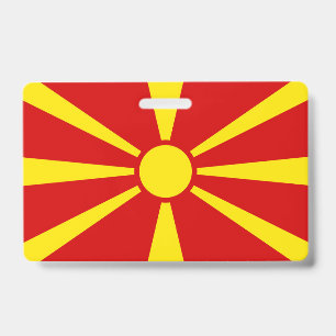 Badge Drapeau de la Macédoine du Nord