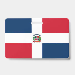 Badge drapeau de la République dominicaine