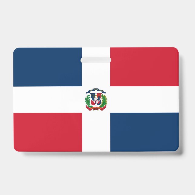 Badge drapeau de la République dominicaine (Avant)