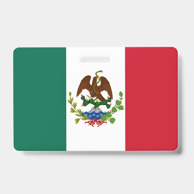 Badge Drapeau de la République mexicaine : 1824-1835, Sa (Avant)