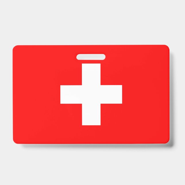Badge Drapeau de la Suisse (Avant)
