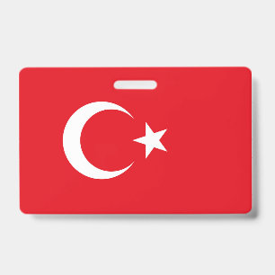 Badge Drapeau de la Turquie