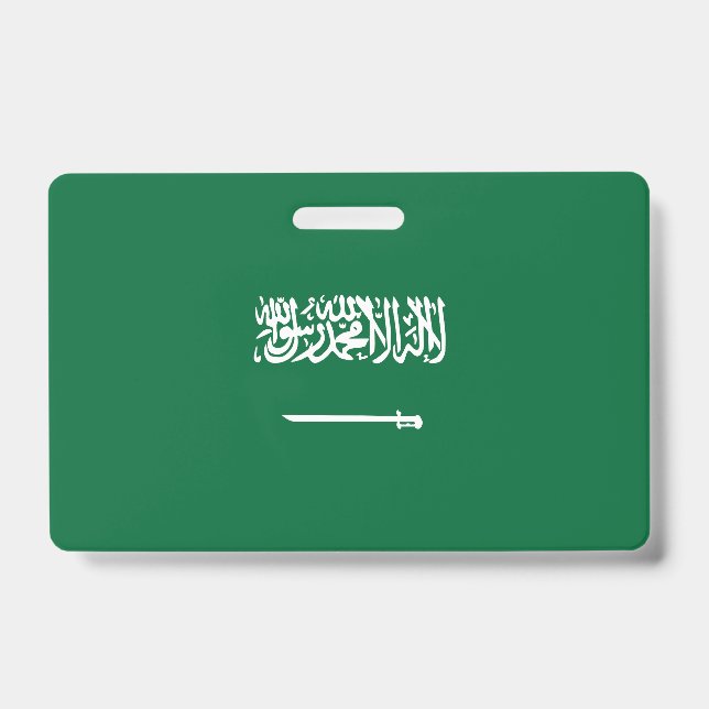 Badge Drapeau de l'Arabie saoudite (Avant)