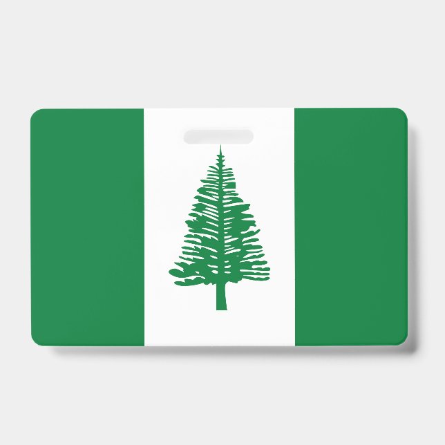 Badge Drapeau de l'île Norfolk (Avant)