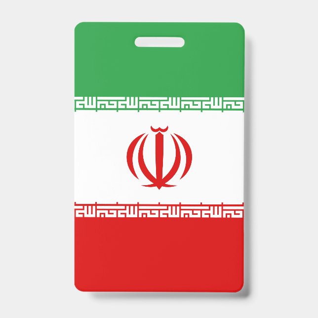 Badge Drapeau de l'Iran (Avant)
