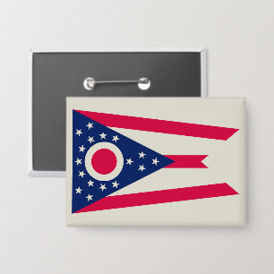 Badge Drapeau de l'Ohio : la bannière Buckeye State