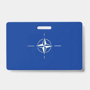 Badge drapeau de l'otan Organisation du Traité de l'Atl