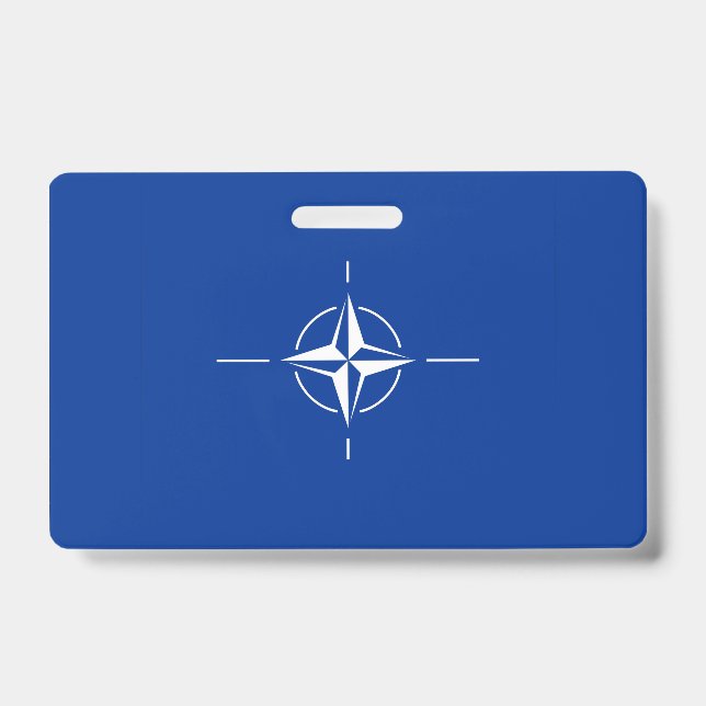 Badge drapeau de l'otan Organisation du Traité de l'Atla (Avant)