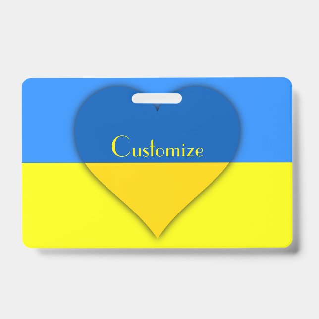 Badge Drapeau de l'Ukraine Bleu Jaune Thunder_Cove  (Avant)