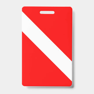 Badge Drapeau de plongée Plongeur en scaphandre Plongeur